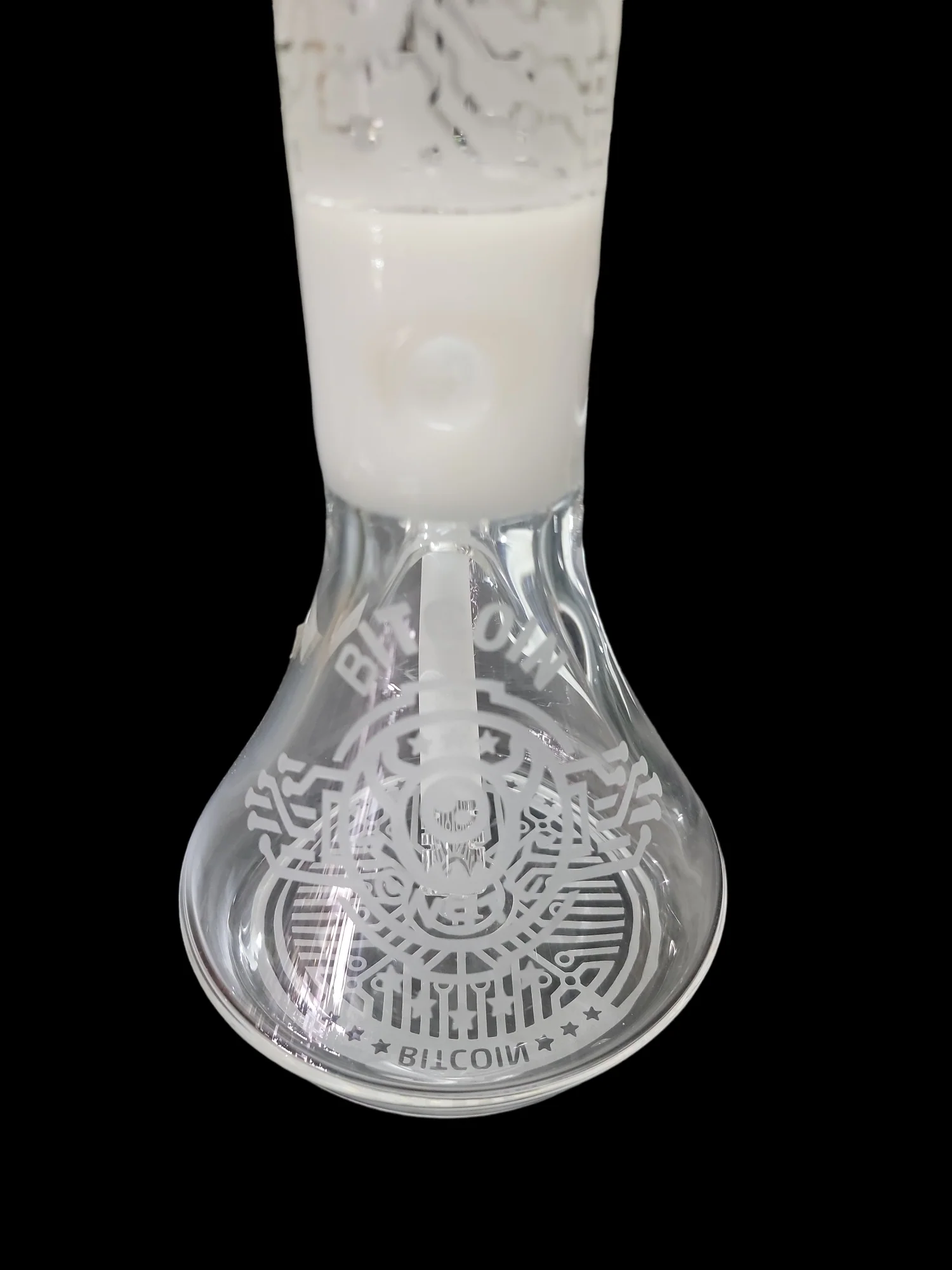 Monster Sand Blaster Beaker Bong - White Bitcoin - Image 3