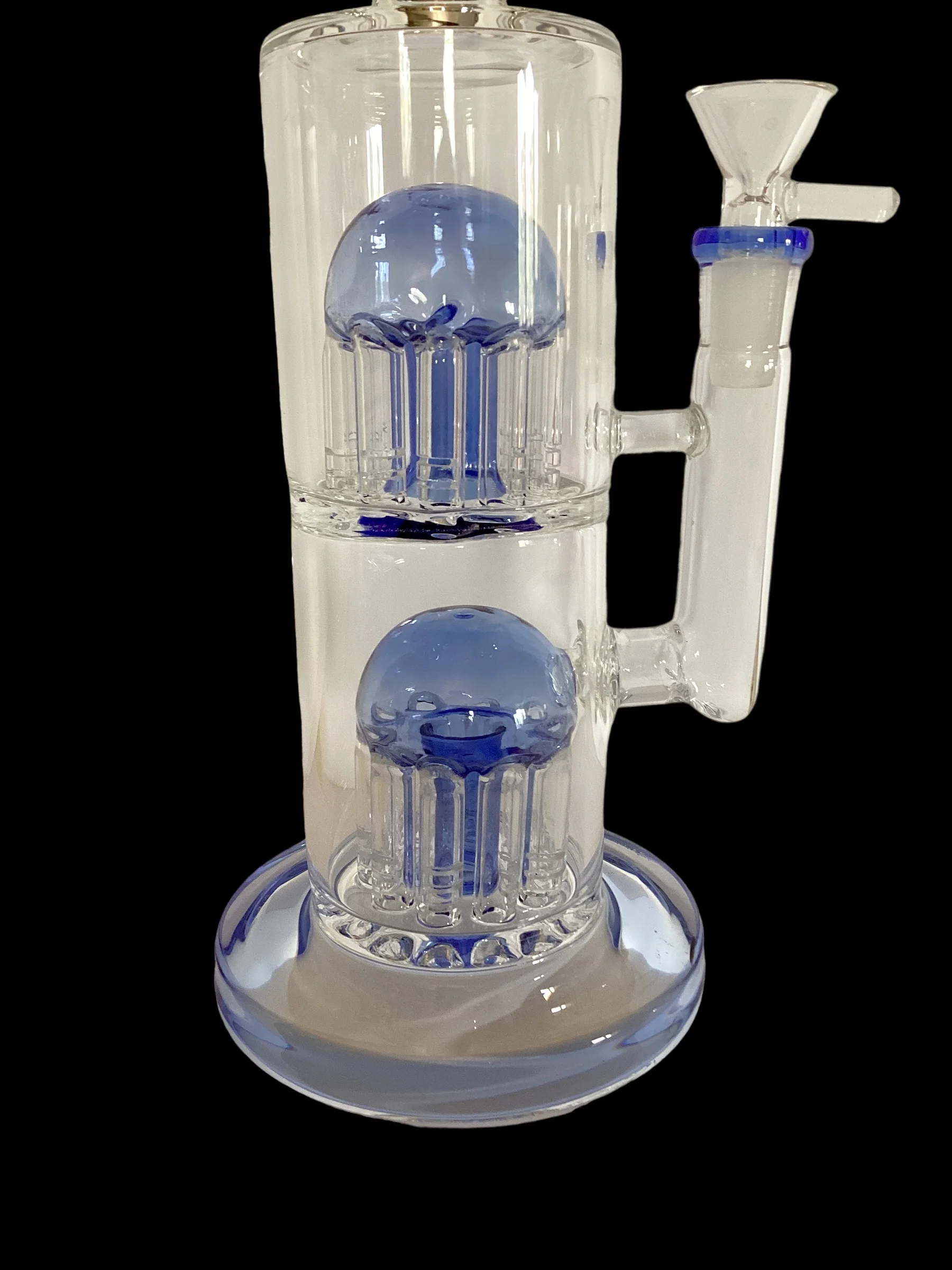 Bent Neck Two Chamber Tree Perk Bong - Image 4