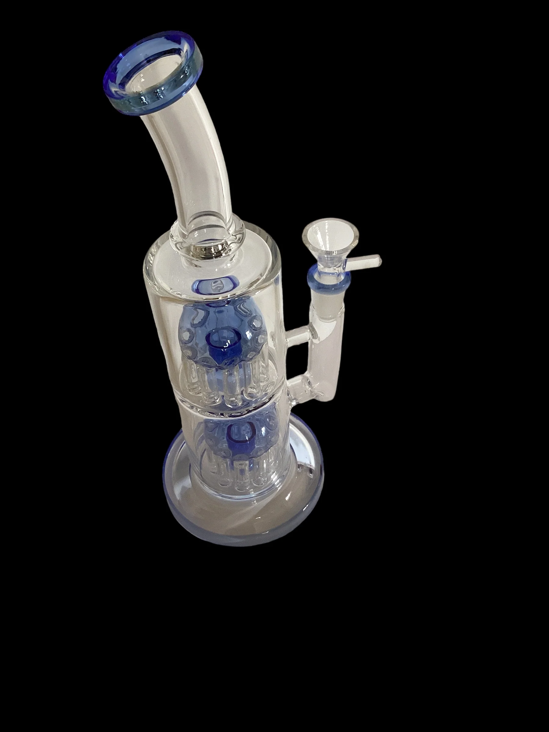 Bent Neck Two Chamber Tree Perk Bong - Image 6